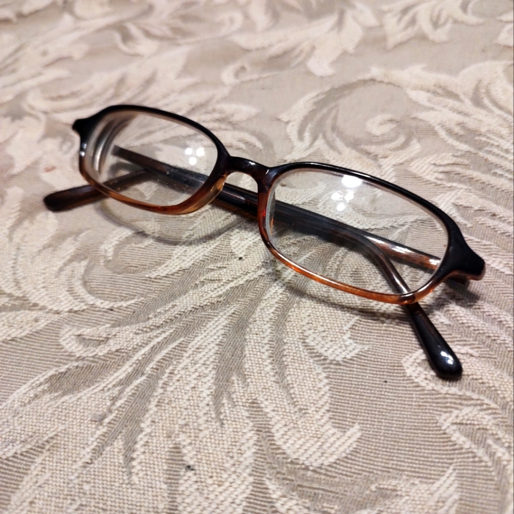 👓🤎👓 Fab Vintage 90's Cinnamon Brown Prescription Eyeglasses - Picture 12 of 13